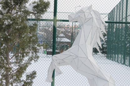 Rearing Horse Metal Sculpture for Outdoor & Indoor & Garden