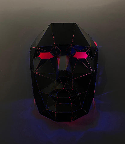 Modern Mask Sculpture Wall Hanging for Outdoor & Indoor & Garden