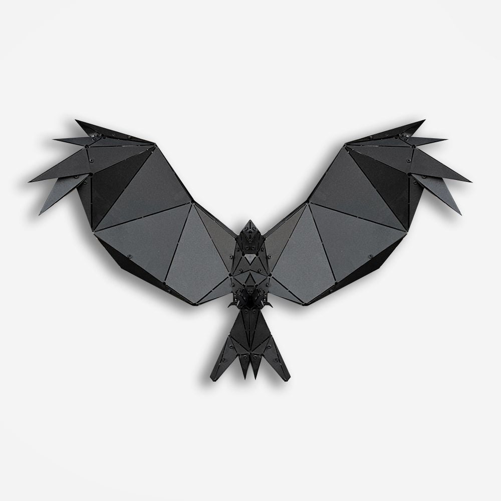 Winged Eagle Wall Sculpture – Modern 3D Metal Wall Art | Majestic Interior Accent