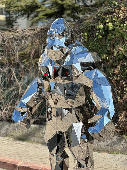 Titanium King Kong Sculpture — Limited Mirror Edition