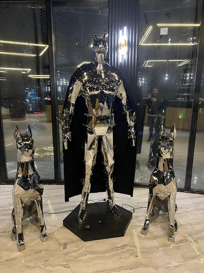 Titanium Sitting Doberman — Limited Mirror Edition